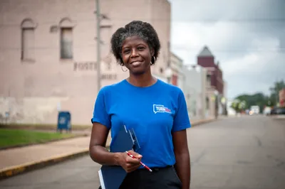 Community organizer Sylvia Brown stands for a portrait in Hope, Ark. on Sept. 5, 2023. Photo by Rory Doyle.